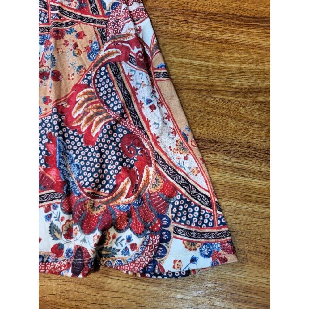 Peruvian Connection Sizs Large Pull On Midi Flora… - image 2